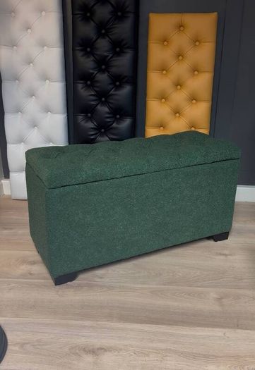 Elegance Boucle Ottoman with Storage 100x40cm