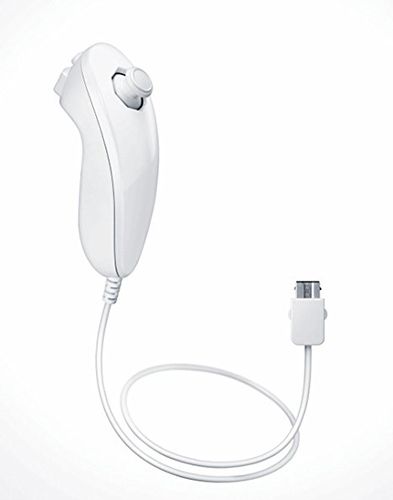 Nunchuck Wired Controller Remote Nunchuk for Nintendo Wii / Wii U - White