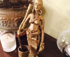 Metal statues, ornaments