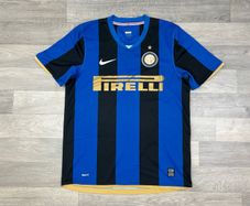 Vintage 2008/09 Nike Inter Milan Home Jersey Shirt Mens Medium