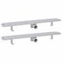 Linear Shower Drain 2 pcs Wave 830x140 mm Stainless Steel Image 2