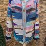 Handknit multicolor cardigan Medium Large Image 8