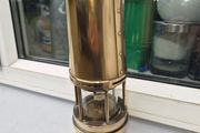 old  large  brass  miners lamp