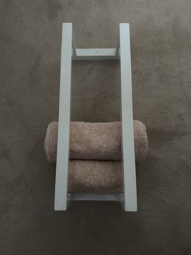 modern towel shelf