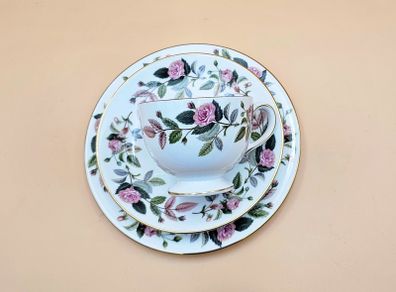 Collectible Wedgwood Bone China, Hathaway Rose trio
