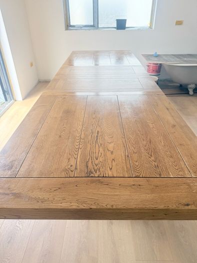 EZ Athens Solid Oak extendable dining table