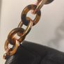 Ted Baker Leather Tortoise Shell Chain Link Bag Image 9