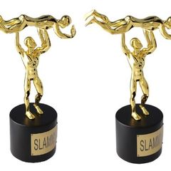 TWO Official WWE Slammy Award Replica Statues (Brand New Factory Sealed)