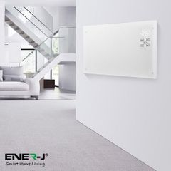 Wi-Fi Panel Heater 2KW White Glass