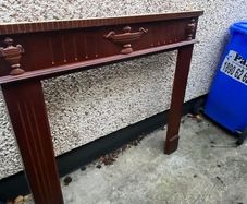 mahogany fireplace