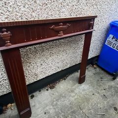 mahogany fireplace