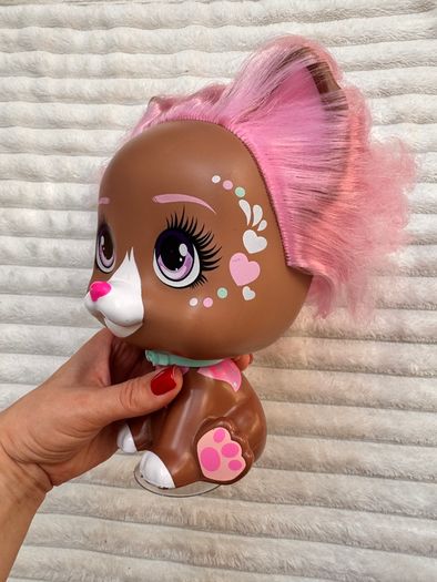VIP Pets Mega Pet Dog Nyla Toy Figure Head  IMC Toys approx. 21 cm. Used Please see photos