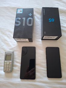 Two Samsung Galaxy and One Nokia phones