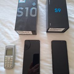 Two Samsung Galaxy and One Nokia phones