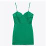Zara Green chain strap mini dress Size L BNWT Image 5