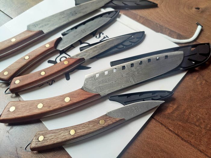 Set 5 Piece Knife Set Irish Celtic Di'Casteel