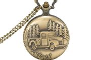 Vintage Style Pickup Truck Pocket Watch