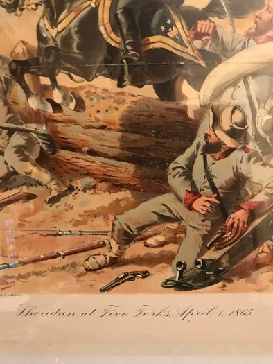 General Phil Sheridan 1865 at Five Forks framed