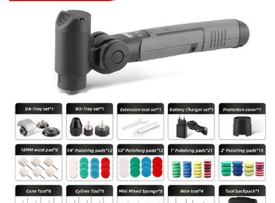 BRAND NEW Cordless Mini Car Polisher 3.7V Micro Portable Scratches Killer Machine Rotary Dual Action Rechargable Auto Detailing