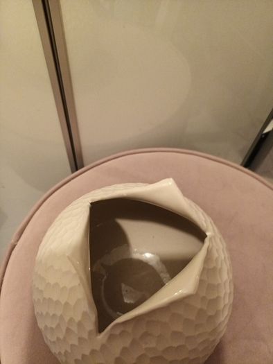 Designer textured  hand made vase