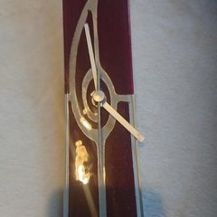 Hand  made Glass Wall clock