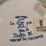 DELFT Small Teapot & Warmer Stand Zenith A 1749 760A Blue Floral RARE Vtg Image 9