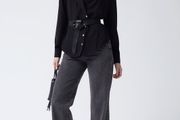 Coosy Spanish brand Eloy black shirt blouse