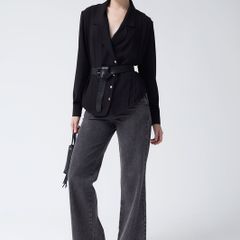 Coosy Spanish brand Eloy black shirt blouse