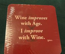 Brand new wine themed coasters 4pk