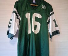 New York Jets Jersey.  Official Champion Vinny Testaverde Number 16 Jets Home Jersey From 1998 / 2000. Original Vintage. Not A Modern Day Remake.