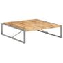 Coffee Table 140x140x40 cm Rough Mango Wood Image 6