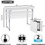 4 x 2 ft (122 x 61 cm) Rectangular Light Commercial Fold-in-Half Folding Table with 3 Adjustable Heights of 24/29/36 inch (FREE POSTAGE) Image 5
