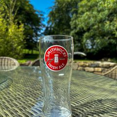 Smithwicks and Rockshore pint glasses