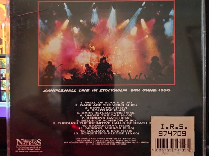 Candlemass "Live" CD Album