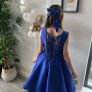 confirmation dress age 11 , blue , beading . Image 3