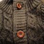 mens cardigan  brown mix fab Image 3