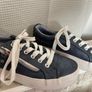 Navy Denim Trainers Image 2