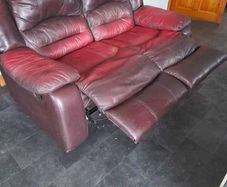 Leather recliner