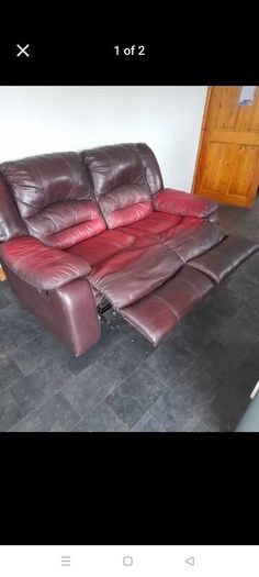 Leather recliner