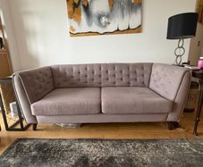 3 Seater Modern Fabric Sofa  Excellent Condition