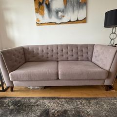3 Seater Modern Fabric Sofa  Excellent Condition