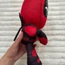 Official Marvel Comics Deadpool Heart Sign 12" Large Plush Soft Used Please see pictures Image 7