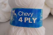 New white chevy wool knitting/crochet/crafts