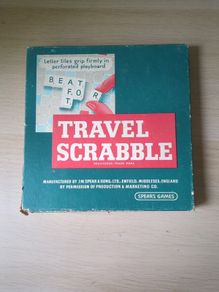 Vintage Travel Scrabble