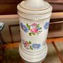 Vintage Decorative Porcelain Blue and Pink Floral Accent Table Lampbase Image 3