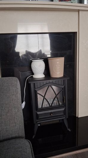 Marble fireplace