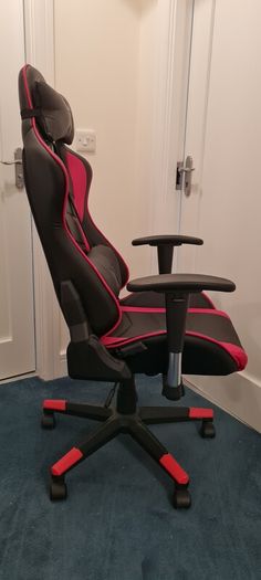 X-Rocker Ergonomic Office Gaming Chair - Black-Red