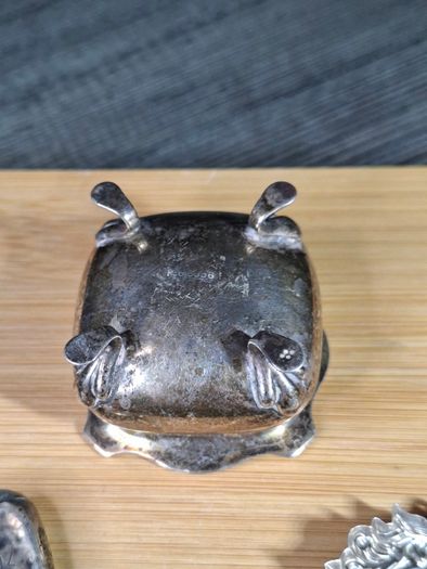 Antique Solid Silver Lot 3 Pieces