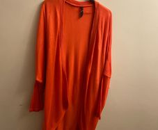 Evans orange cardigan (size 22-24)