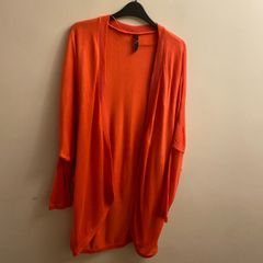 Evans orange cardigan (size 22-24)
